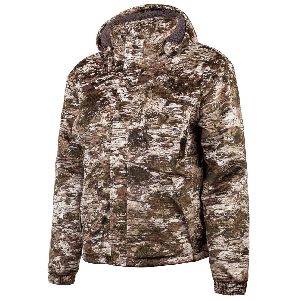 Huntworth Fairbanks Jacket, Waterproof, Sherpa Fleece, Tarnen Camo, Men's Large
